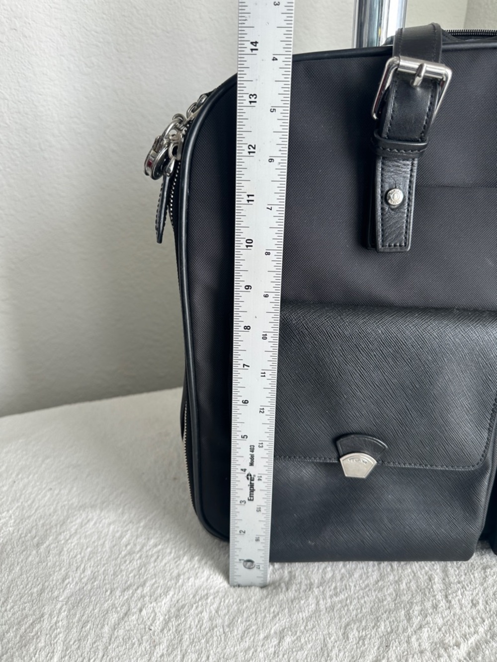 TUMI Arrive Black Compact‎ 2 Wheeled rolling Business Briefcase - 73013D2 - Picture 15 of 17